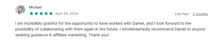 Affiliate Mentorship Review by Michael