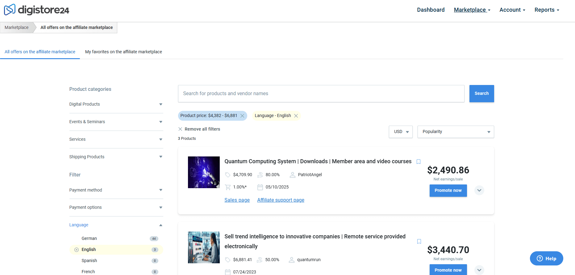 A person working on a laptop with charts and graphs showing upward trends, representing successful affiliate marketing