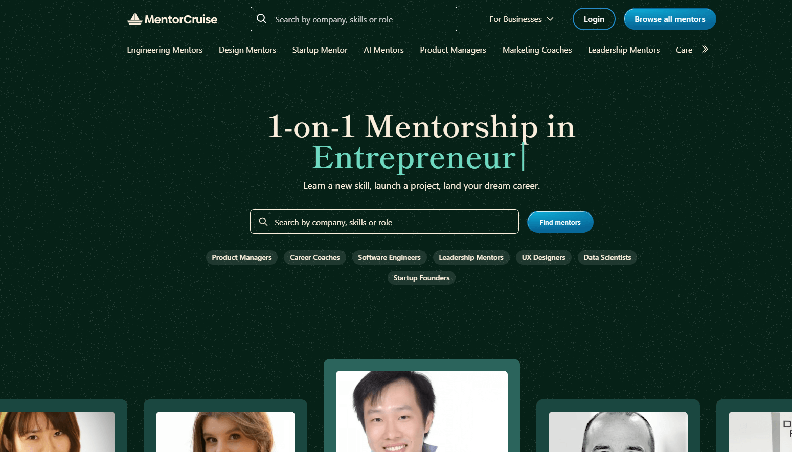 Screenshot from https://www.mentorcruise.com